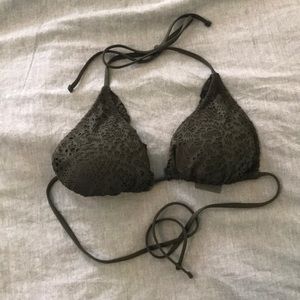 Olive green bikini top